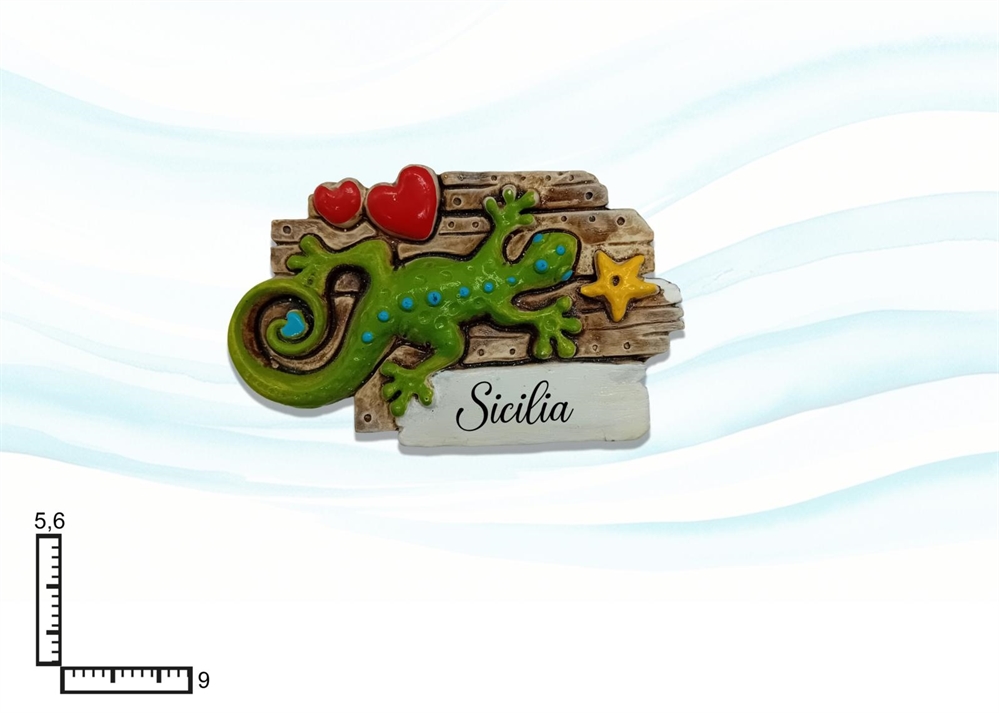 MAGNETE RESINA GEKO PERSONALIZZABILE