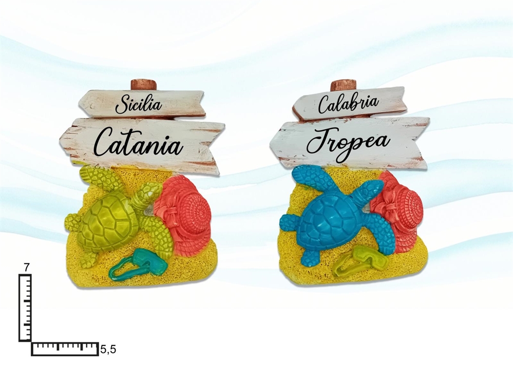MAGNETE RESINA TARTARUGA PERSONALIZZABILE