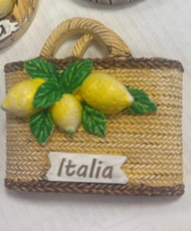 MAGNETE RESINA BORSETTA PERSONALIZZABILE