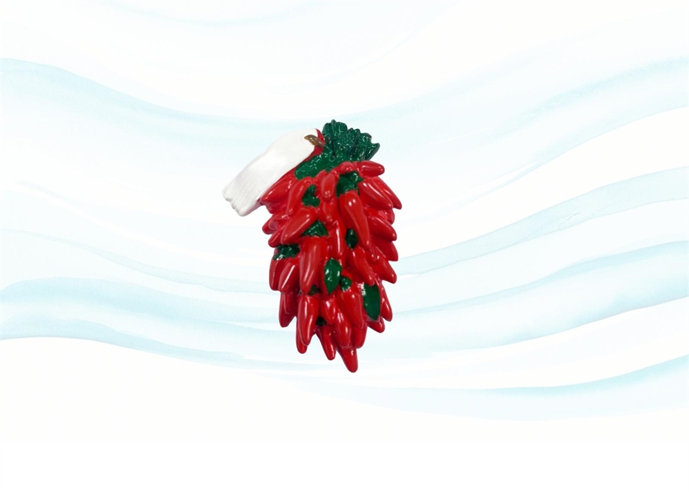 MAGNETE RESINA GRAPPOLO PEPERONCINO CM8X5,5 PERSONALIZZABILE