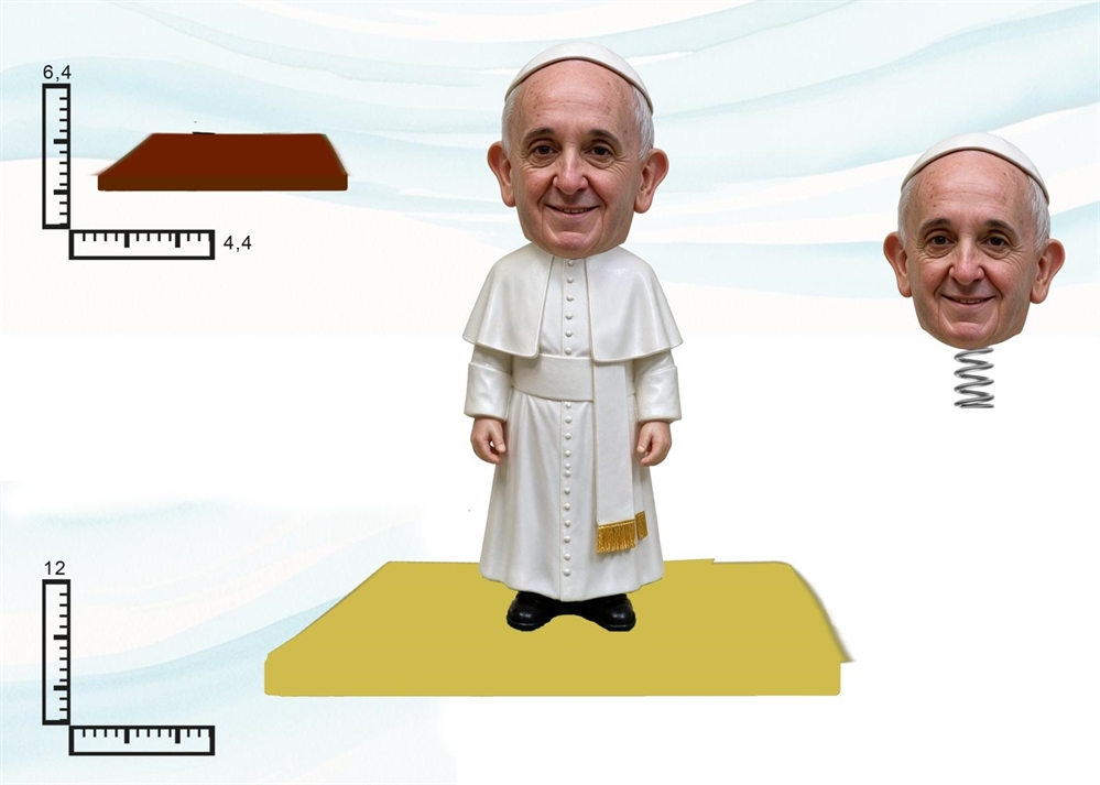 STATUA RESINA GONGOLO CM12 PERS. RELIGIOSO F.