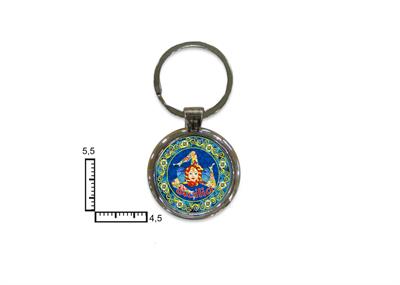 PORTACHIAVI METALLO TONDO PERSONALIZZABILE