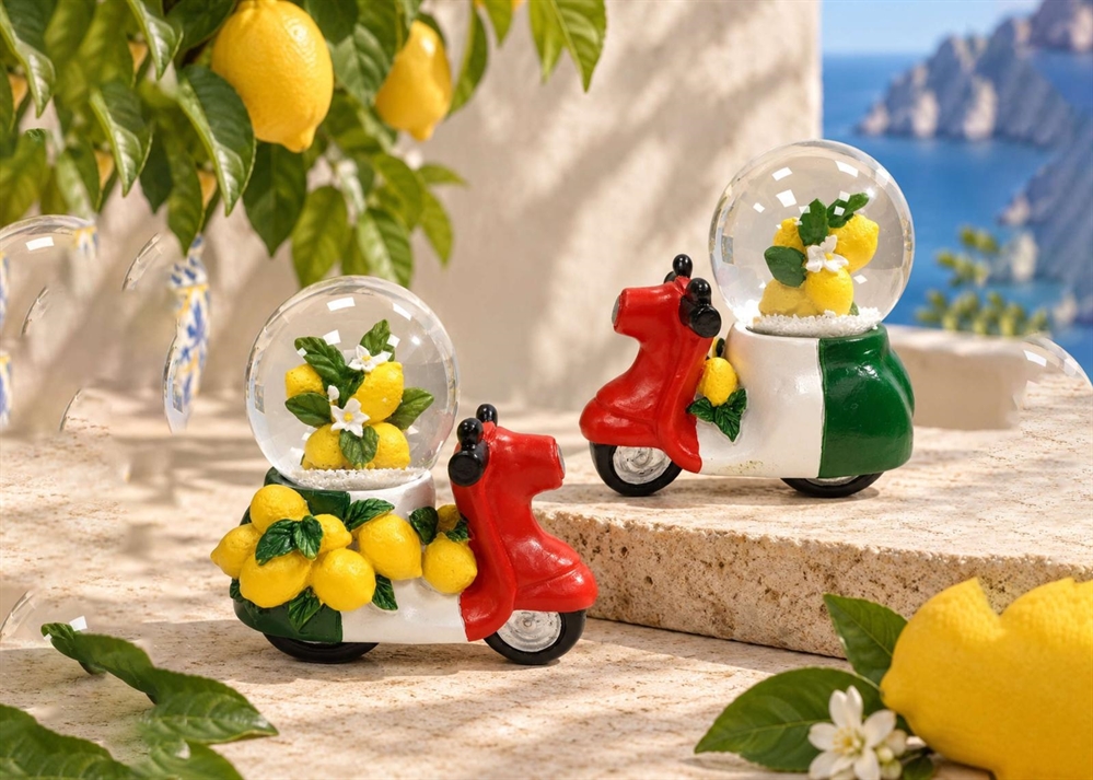 BOLLA B/RESINA MOTO 3D 45MM LIMONI