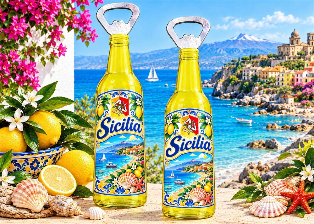 MAGNETE APRIBOTTIGLIA BOTTIGLIA S/3 LIM.SICILIA