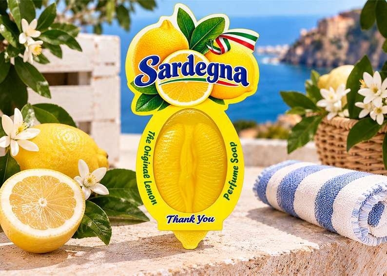 SAPONE LIMONE A META' IN BLISTER SARDEGNA