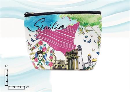 POCHETTE C/ZIP CM22X18 SICILIA