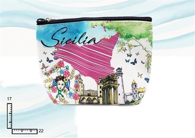 POCHETTE C/ZIP CM22X18 SICILIA