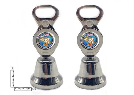 CAMPANELLA METALLO C/STICKER PERSONALIZZABILE '87/022'