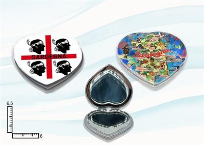SPECCHIO BIANCO CUORE PERSONALIZZABILE