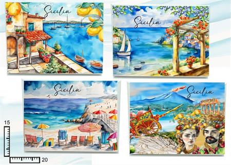 TELA CANVAS CM15X20 SICILIA S/6