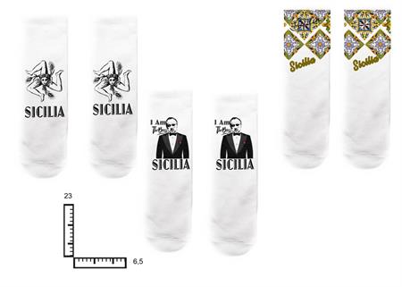 COPPIA CALZINI SUBLIMAZIONE SICILIA
