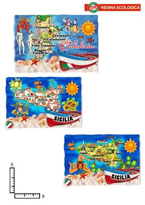 MAGNETE RETT. RESINA BARCA PERSONALIZZABILE