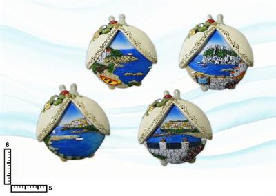 MAGNETE RESINA COCCINELLA CM6X5.6 GENERICO PAESAGGI STRASS