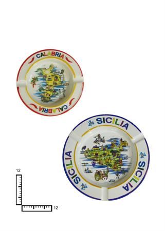 POSACENERE TONDO CERAMICA CM12 L.CRACKLE