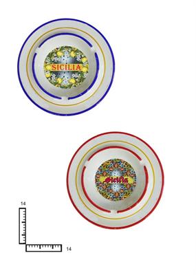 POSACENERE TONDO CERAMICA CM14 L.CRACKLE