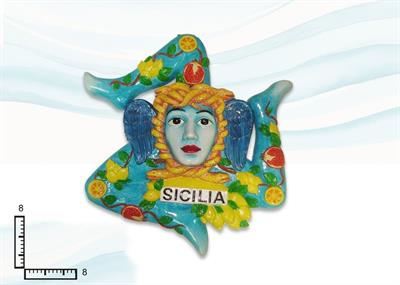 MAGNETE RESINA TRINACRIA CM8X8 SICILIA