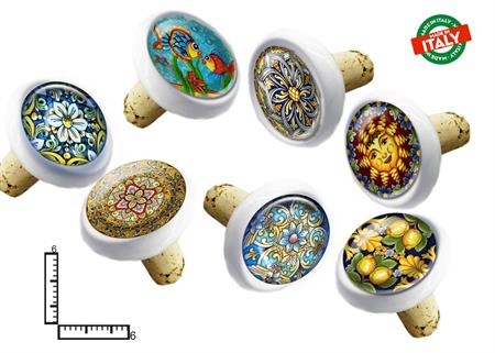 TAPPO GR. C/SUGH. CERAMICA-RESINATO PERSONALIZZABILE