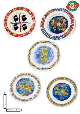 POSACENERE TONDO CERAMICA CM9 PERSONALIZZABILE