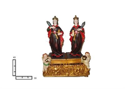 STATUA RESINA S. COSMO E S. DAMIANO CM 30X40