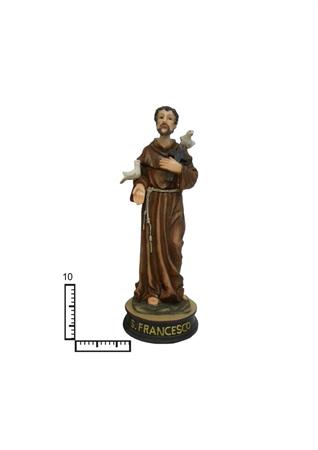 STATUA RESINA SAN FRANCESCO C/UCC. E CR CM10