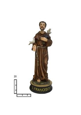 STATUA RESINA SAN FRANCESCO C/UCC. E CR CM20