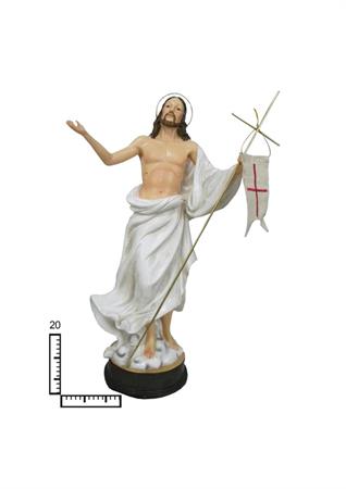 STATUA RESINA GESU RISORTO CM20