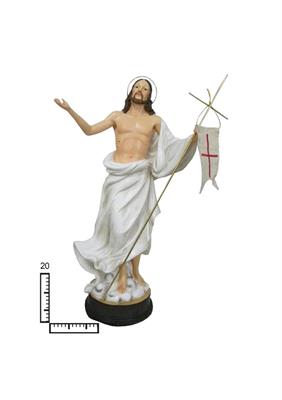 STATUA RESINA GESU RISORTO CM20
