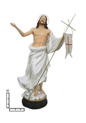 STATUA RESINA GESU RISORTO CM40