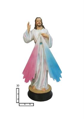 STATUA RESINA GESU MISERICORDIOSO CM30