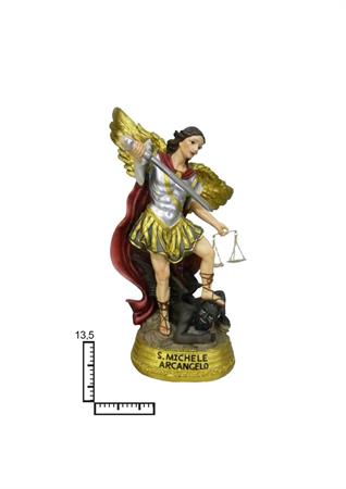 STATUA RESINA SAN MICHELE ARC. CM13.5
