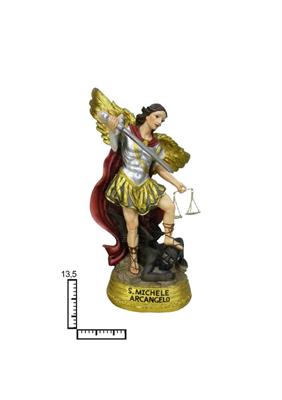 STATUA RESINA SAN MICHELE ARC. CM13.5