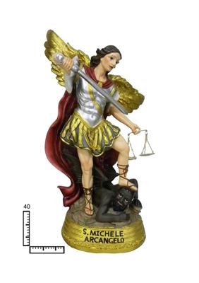 STATUA RESINA SAN MICHELE ARC. CM40