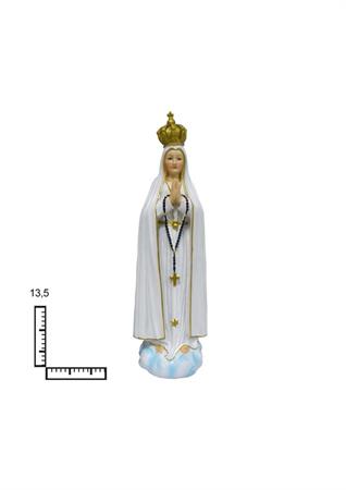 STATUA RESINA MADONNA DI FATIMA CM13.5