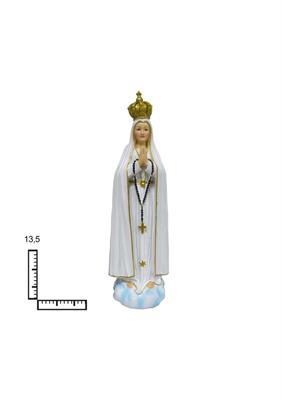 STATUA RESINA MADONNA DI FATIMA CM13.5
