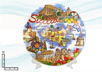 PIATTO CERAMICA CM10 SICILIA
