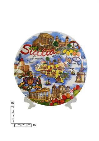 PIATTO CERAMICA CM15 PERSONALIZZABILE