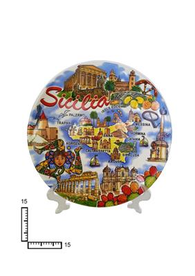 PIATTO CERAMICA CM15 PERSONALIZZABILE