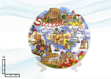 PIATTO CERAMICA CM15 SICILIA
