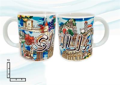 MUG SUBLIMAZIONE BIANCO CM10 GROUPAGE SICILIA