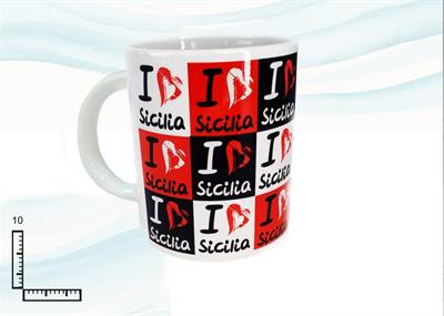 MUG SUBLIMAZIONE BIANCO CM10 QUALCUNO CHE....SICILIA