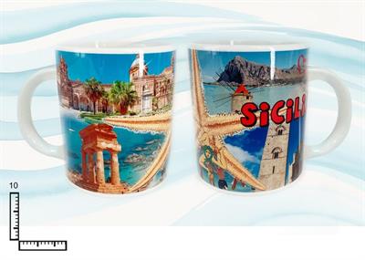 MUG SUBLIMAZIONE BIANCO CM10 I LOVE SICILIA