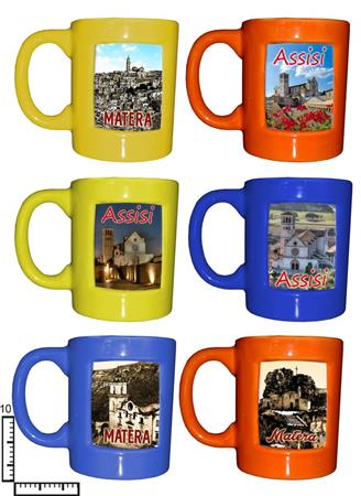 MUG CERAMICA COL.ASS. C/APPLICAZIONE PERSONALIZZABILE