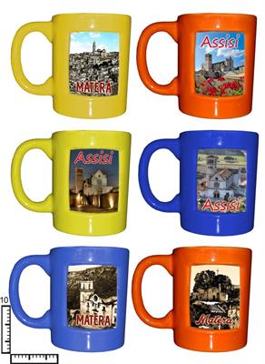 MUG CERAMICA COL.ASS. C/APPLICAZIONE PERSONALIZZABILE