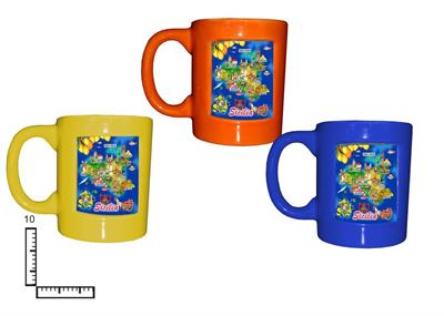 MUG CERAMICA COL.ASS. C/APPLICAZIONE CARTINA SICILIA