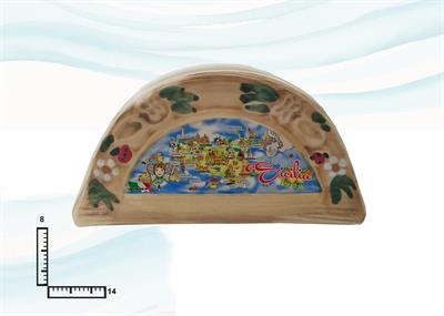 PORTATOVAGIOLI AGRUMI CERAMICA SICILIA