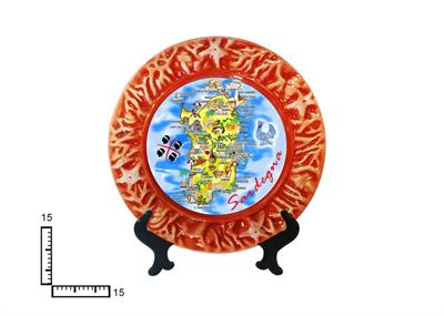 PIATTO CORALLO CERAMICA CM15 PERSONALIZZABILE