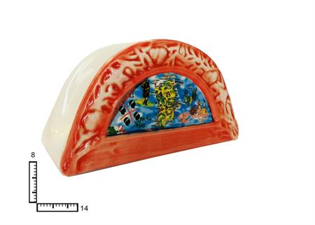 PORTATOVAGIOLI CORALLO CERAMICA PERSONALIZZABILE