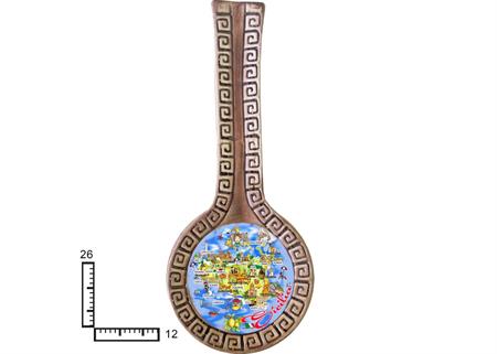 POGGIAMESTOLO C/GRECA CERAMICA PERSONALIZZABILE
