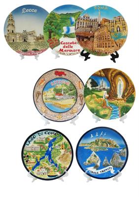 PIATTO RILIEVO CM10 CERAMICA PERSONALIZZABILE