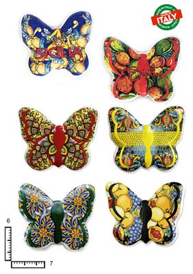MAGNETE FARFALLA CERAMICA PERSONALIZZABILE